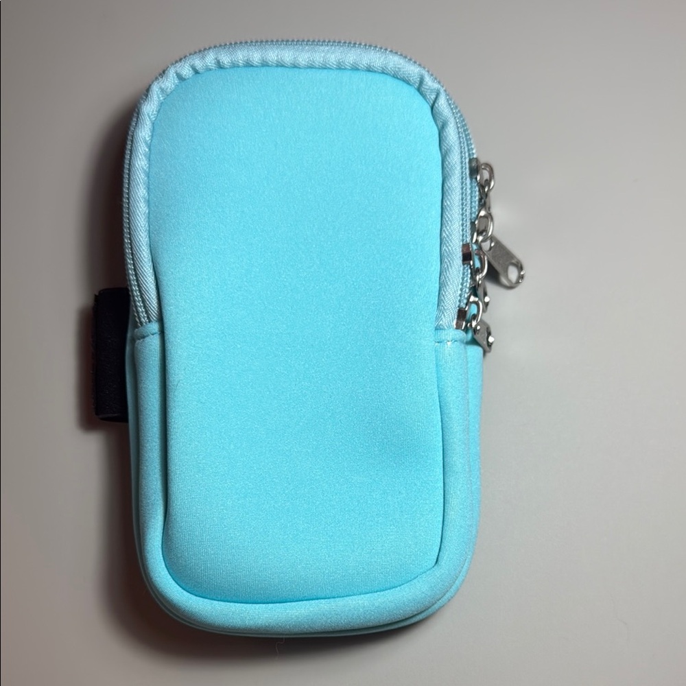 Light Blue Neoprene Phone/Purse (for Water Bottle)
